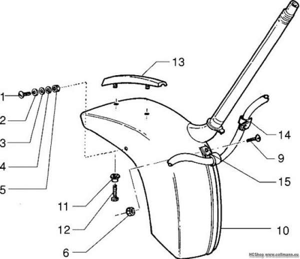 Vespa Vorderkotflügel PX 150