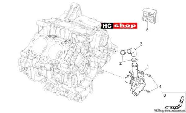 Aprilia Tuono V4 Wasserpumpenritzel