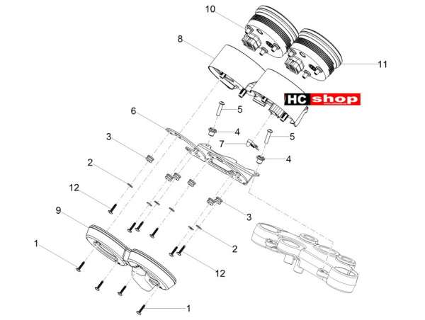 Moto Guzzi V7 III 750 ABS E4 - Lichter Instrumente