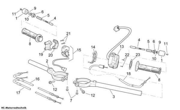 Aprilia Lenkstange RSV 1000