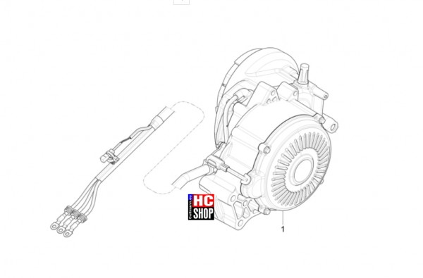 Vespa Primavera Elettrica 45 KM/H- Elektromotor