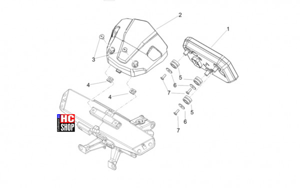 Aprilia RSV4 1100 Factory SE-09 SBK - Vordere Lichter - Instrumente
