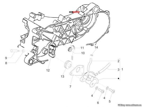 Piaggio Ölpumpe NRG 50 DD