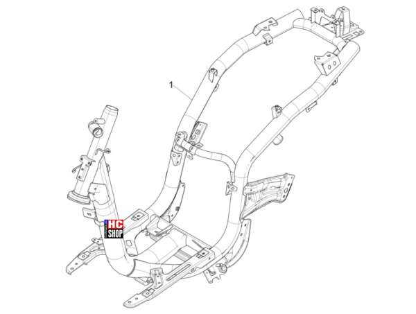 Piaggio Liberty 50 IGET E5 Fahrgestell - Karrosserie