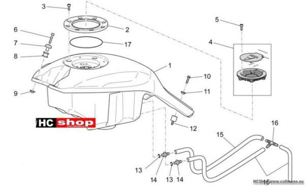 Moto Guzzi Griso 8V Kraftstofftank