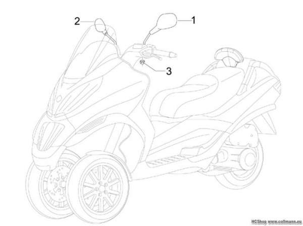 Piaggio Rückspiegel/n MP3 125 ie