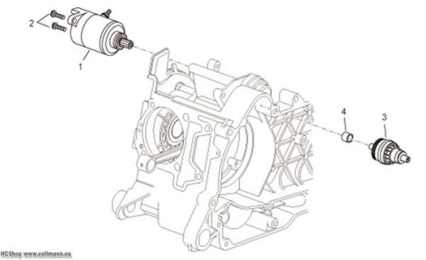 Aprilia Startermotor I Atlantic 125