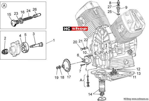 Moto Guzzi V7 Stone Ölpumpe