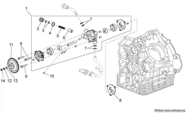 Moto Guzzi Ölpumpe Griso V 8V 1200