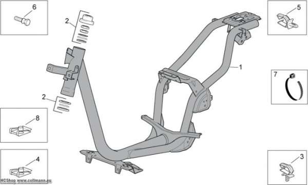 Aprilia Rahmen Scarabeo 50 4T NET