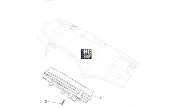 Vespa Sprint S 125 E5+ - Lenker-Lenkung - Cockpitinstrumente
