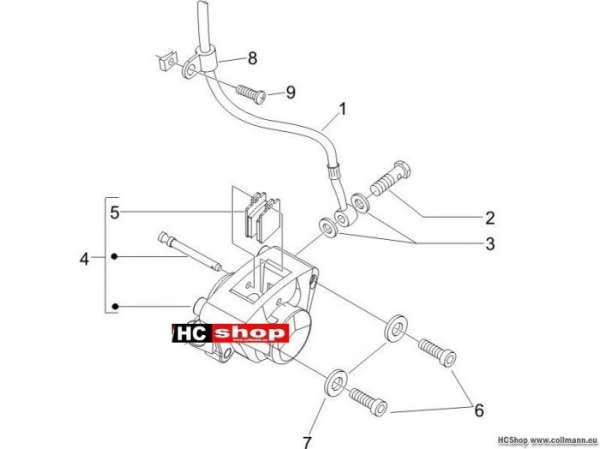Piaggio Zip 50 4T Tuberìas frenos - Pinzas
