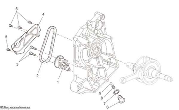 Aprilia Ölpumpe Scarabeo IE Light 125/200