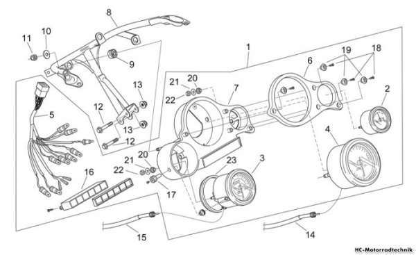 Aprilia Instrumententafel RS 50