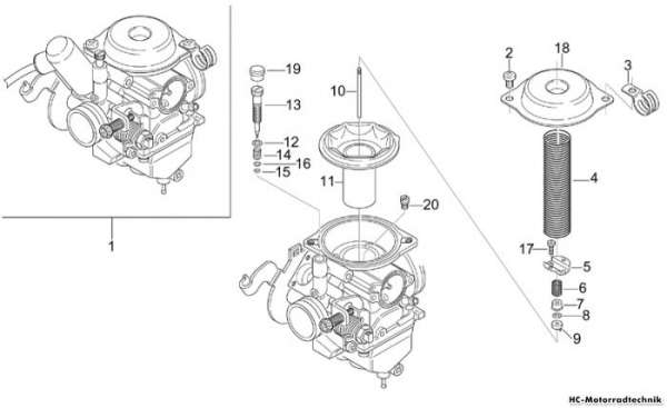 Aprilia Vergaser I Leonardo 125-150