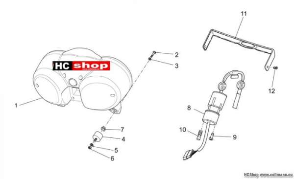 Moto Guzzi Instrumententafel Nevada Classic 750