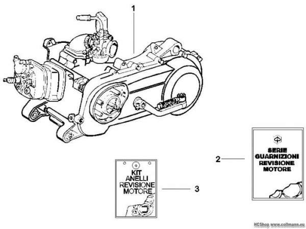 Gilera Motor, komplett Runner 50 SP