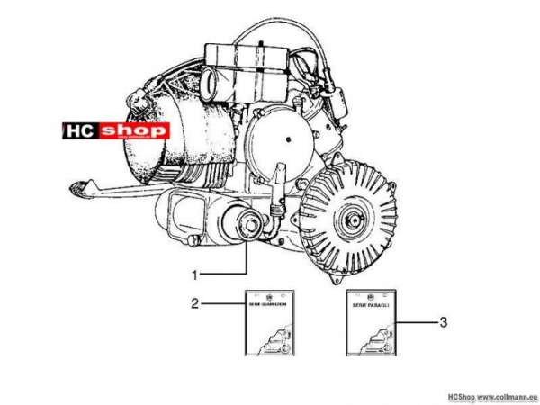 Vespa Motor, komplett PX 150