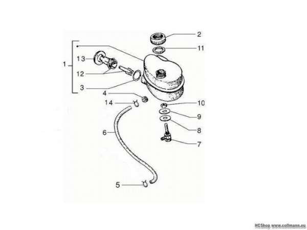 Vespa Öltank PX 125/150