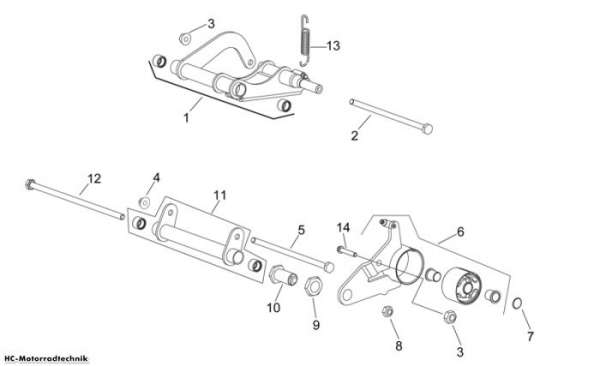 Aprilia Pleuelstange Scarabeo Light E3 300