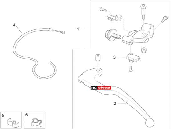 Aprilia RSV 4 1000 RF E3 ABS Lenker Kupplungssteuerung