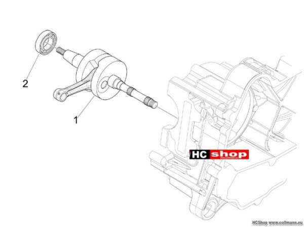 Piaggio Kurbelwelle Fly 50 4t 4v