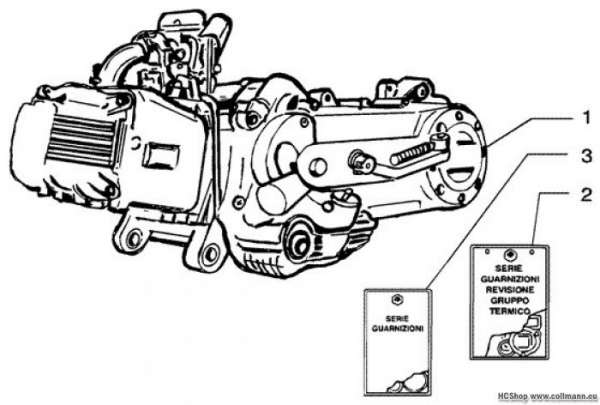 Vespa Motor komp. LX 50 4T