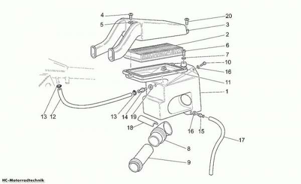 Moto Guzzi Luftfilter California Special Sport 1100