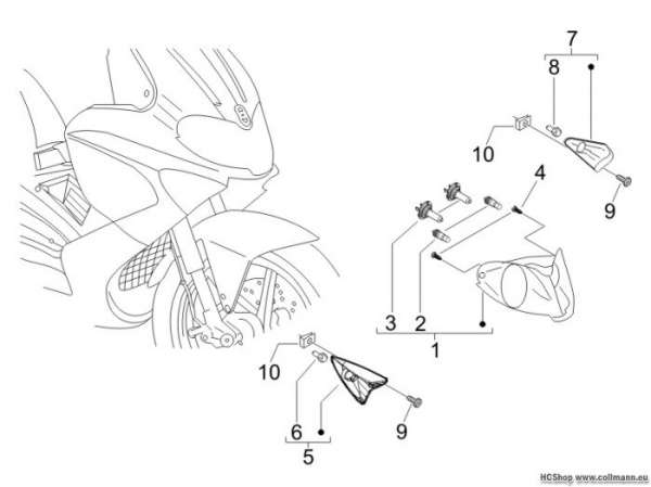 Gilera Vorderleuchten - Blinkleuchten Runner 50 Purejet