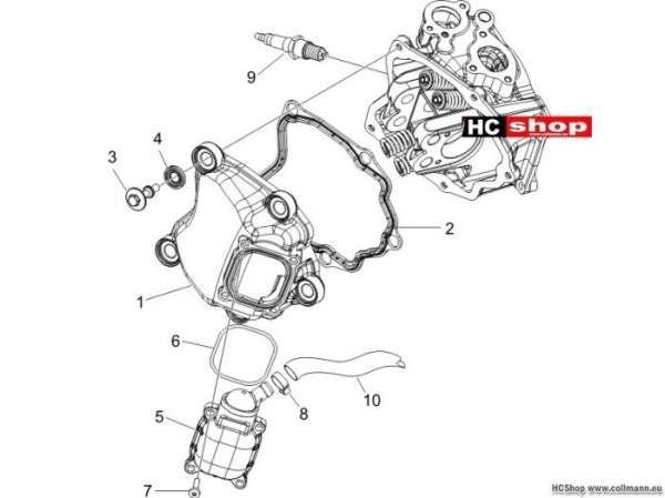 Gilera Zylinderkopfabdeckung Runner 200 ST