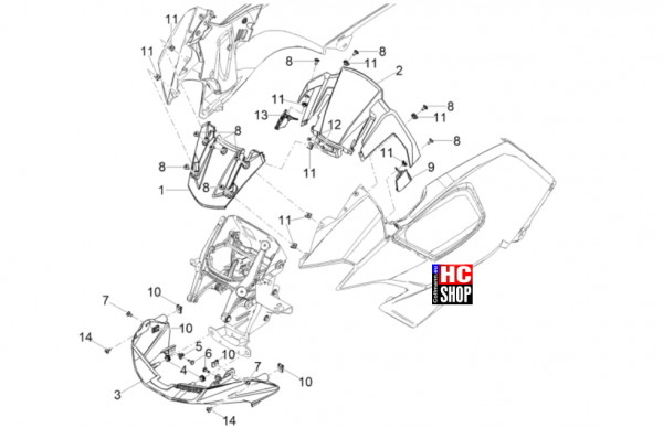Moto Guzzi V100 Mandello Wind Tunnel E5+ - Aufbau - Verkleidung