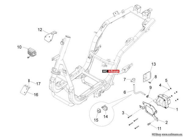 Piaggio Spannungsreglerer Fly 50 4t 4v