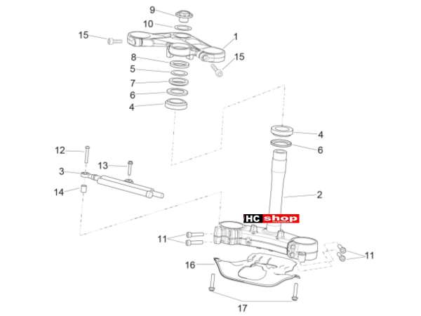 Aprilia RSV 4 1000 RR E4 ABS Lenkung