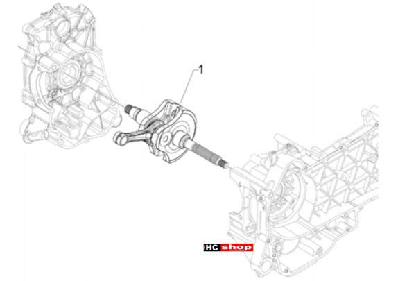 Piaggio MP3 300 LT Sport - Business Motor Kurbelwelle