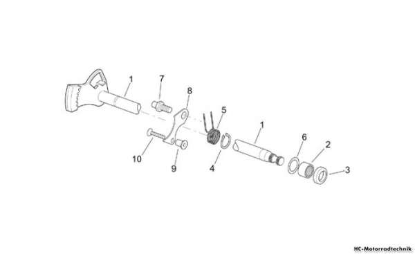 Aprilia Getriebeschaltung Gruppe I RS 250