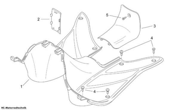 Aprilia Mittlerer Aufb. II Mojito Custom (Piaggio) 50