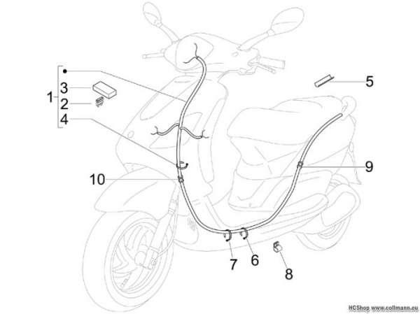 Piaggio Hauptkabelbaum Fly 50 4T