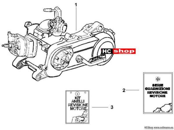 Piaggio Motor, komplett NRG 50 DD