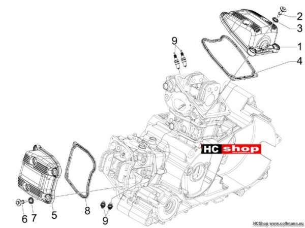 Aprilia Zylinderkopfabdeckung SRV 850
