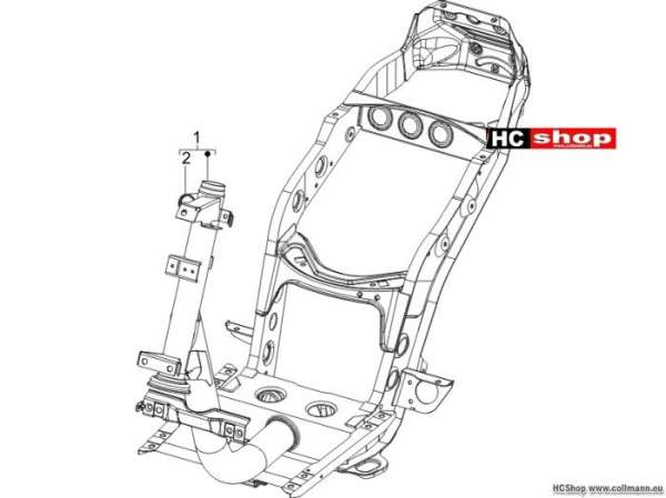 Piaggio Zip 50 4T Fahrgestell/Karosserie
