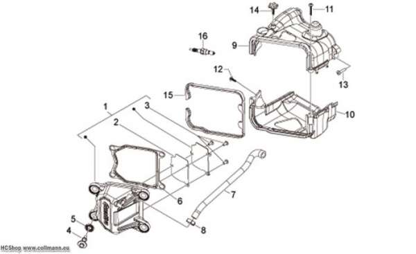 Aprilia Kopfdeckel Scarabeo 4T 4V E2 50