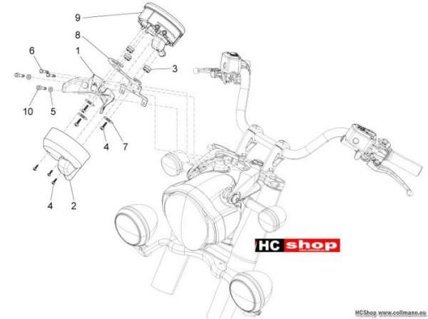 Moto Guzzi Instrumente Cali 1400