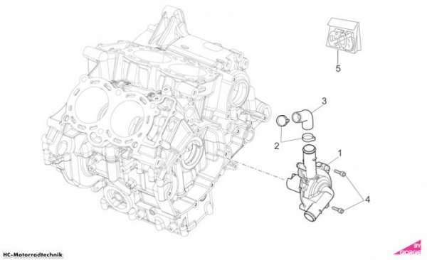 Aprilia Wasserpumpenritzel RSV 4 1000