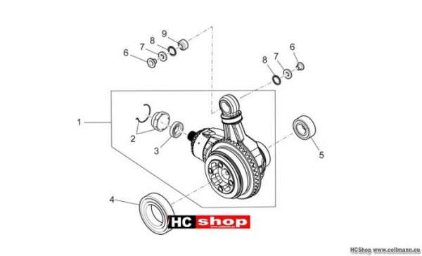 Moto Guzzi Griso 8V Getriebe kpl.-Teilerradsatz
