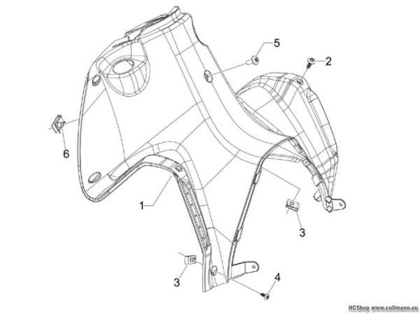 Gilera Vorderes Handschuhfach Runner 125 ST