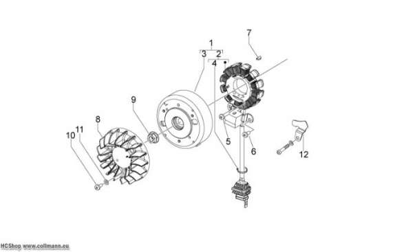 Aprilia Schwungmagnetstarter Sport City ONE 2T E3 50