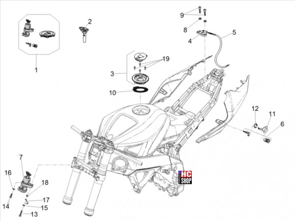 Aprilia RSV4 1100 Factory E5 - Aufbau - Schlösser