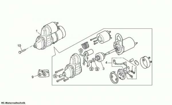 Moto Guzzi Startermotor California EV 1100
