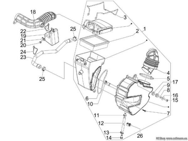 Gilera Luftfilter GP 800