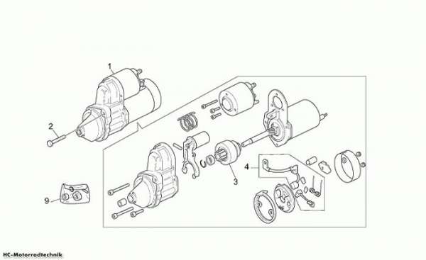 Moto Guzzi Startermotor California Special Sport 1100